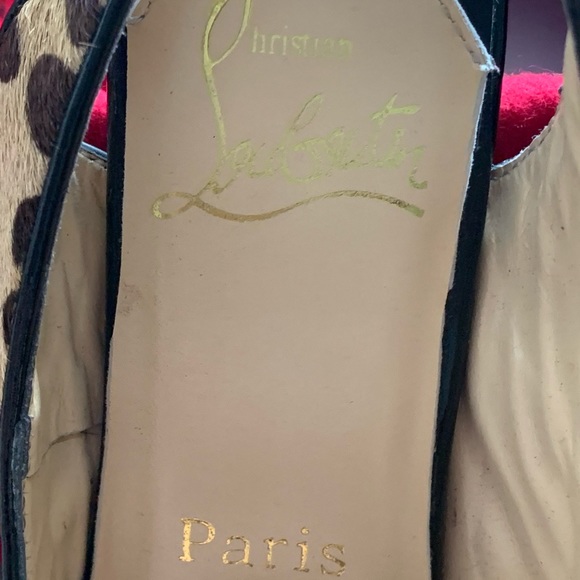 Red Bottom pony hair open toe shoes ** Not Authentic ** size 38 - Picture 9 of 11